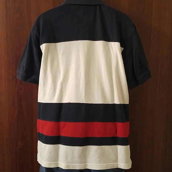 Tommy Hilfiger color block polo size large - Picture 3 of 4